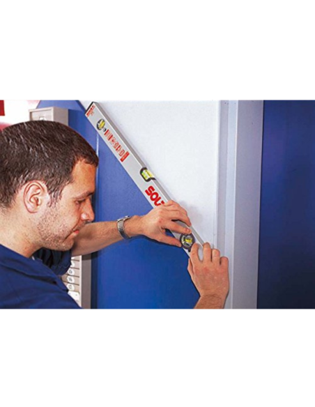 Livella in Alluminio AV da 80 cm a Bolla Colore Argento Massima Precisione