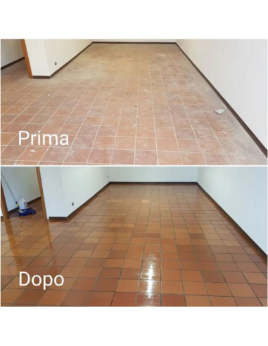 Detergente Concentrato Acido Solventato Rimuovere Sporco Residui Dopo Posa 5 lt