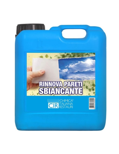 Detergente Sbiancante Macchie Intonaci Mattoni Rinnova Pareti Flaconi 5 litri