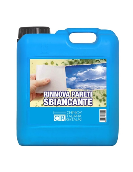 Detergente Sbiancante Macchie Intonaci Mattoni Rinnova Pareti Flaconi 5 litri
