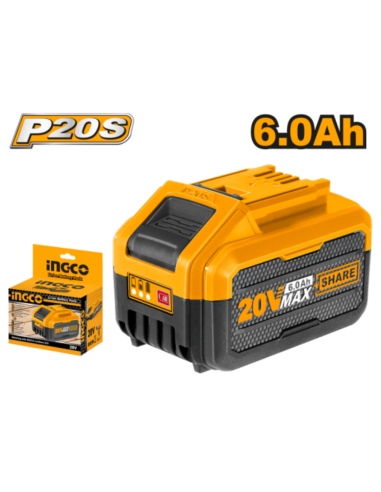 Batteria Celle Ioni Litio Utensili 20V 6AH Indicatore LED Carica Elettroutensili