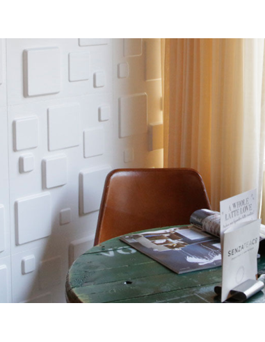 Rivestimento Fibra Naturale Parete 3D Decorazione Ecologico Geometrico Conf 3 mq