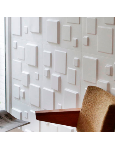 Rivestimento Fibra Naturale Parete 3D Decorazione Ecologico Geometrico Conf 3 mq