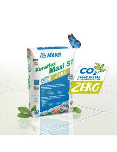 Adesivo Piastrelle Pavimento Cementizi Keraflex Maxi S1 Zero Grigio Sacco  25 kg