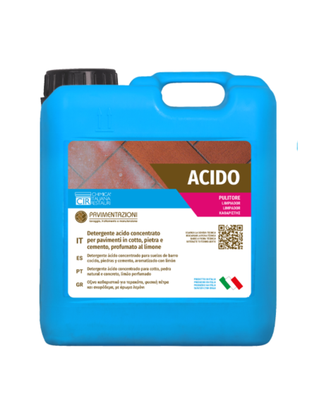 Detergente Acido Concentrato Profumato per Pavimenti da 5 lt Acido