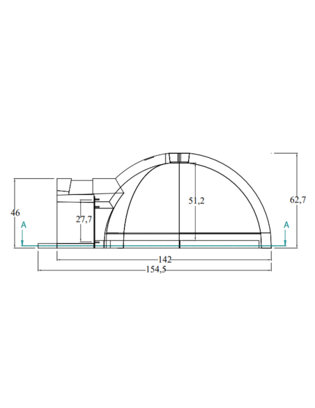 Forno Legna Artigianale Diametro 110 Cm Capienza 4/6 Pizze Cottura Diretta