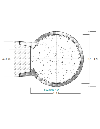 Forno Legna Artigianale Diametro 110 Cm Capienza 4/6 Pizze Cottura Diretta
