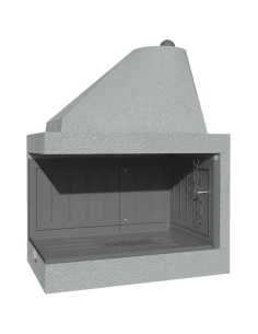 Camino Legna Prefabbricato Ghisa Focolare Aperto Reversibile DS110TGH Calore