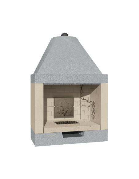 Camino Lisbona Rivestimento Focolare Prefabbricato Refrattario M100 Parete