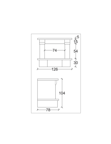 Camino Lisbona Rivestimento Focolare Prefabbricato Refrattario M100 Parete
