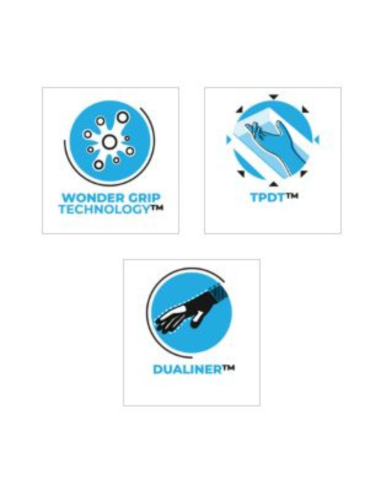 Guanti da lavoro Flex universali modello WG-500R colore rosso 