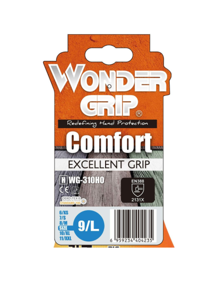 Guanti lavoro Comfort resistenti alta visibilità arancione modello WG-310R