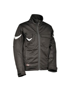 Giacca da lavoro softshell Scourer tasche frontali chiusura zip colore nero