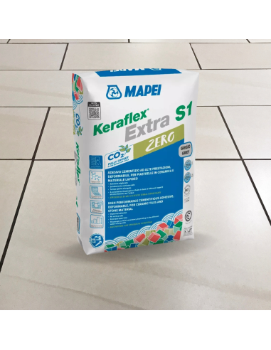 Adesivo Piastrelle Keraflex Extra S1 Zero Colore Grigio Sacco 25 Kg
