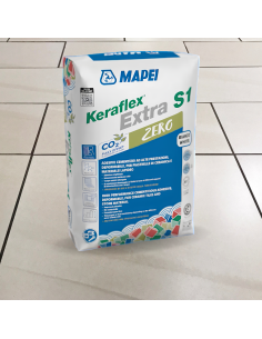 Adesivo Piastrelle Keraflex Extra S1 Colore Bianco Sacco 23 Kg 2