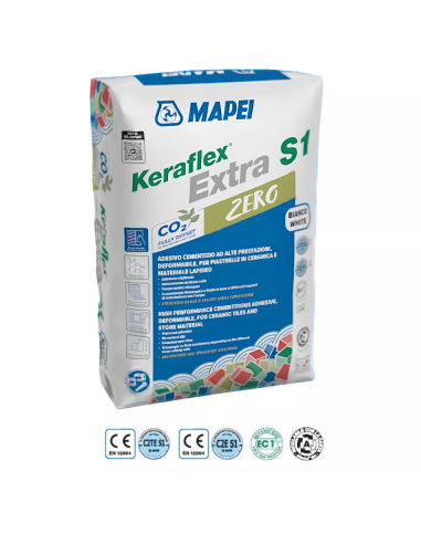 Adesivo Piastrelle Keraflex Extra S1 Colore Bianco Sacco 23 Kg