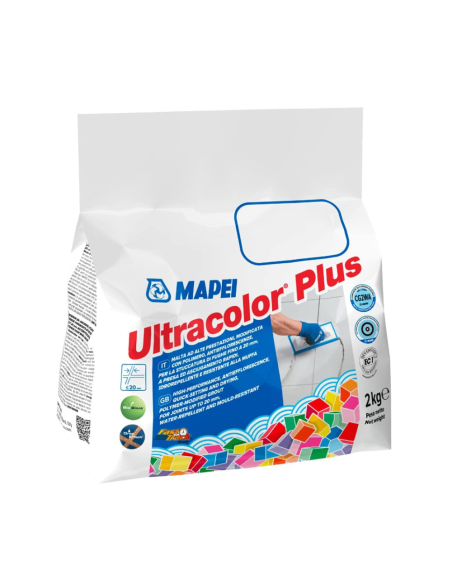 Stucco Fughe Resistente Muffa Antieffluorescenze Ceramiche Ultracolor Plus 2 kg 