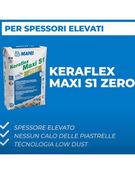 Adesivo Piastrelle Keraflex Maxi S1 Colore Bianco Sacco 23 Kg