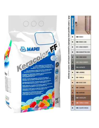 Stucco Fughe Grana Fina Ceramiche Piastrelle Mosaici  Keracolor FF Sacco 5 kg 