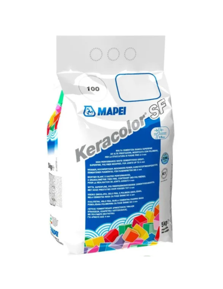 Stucco Fughe Grana Super Fina Keracolor SF 100 Colore Bianco Confezione 5 kg