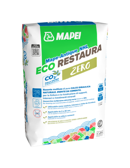 Intonaco Rasante Mape-Antique NHL Eco Restaura Alta Traspirabilità Sacco 25 Kg 