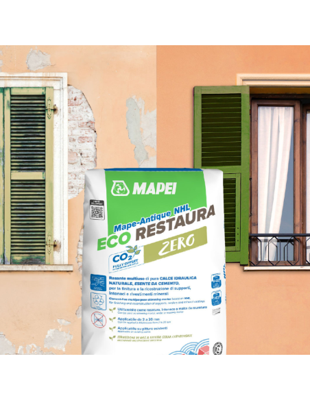 Intonaco Rasante Mape-Antique NHL Eco Restaura Alta Traspirabilità Sacco 25 Kg 