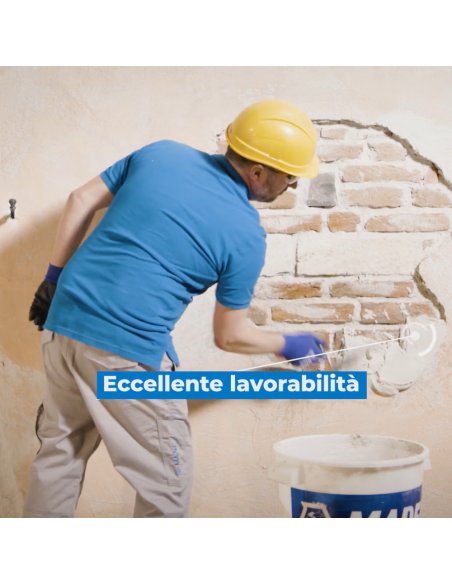 Intonaco Rasante Mape-Antique NHL Eco Restaura Alta Traspirabilità Sacco 25 Kg 