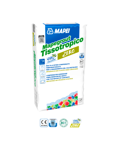 Malta Strutturale Ripristino Calcestruzzo Mapegrout Tissotropico Zero Sacco 25Kg
