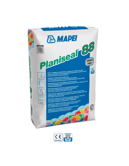 Cemento Osmotico Grigio Planiseal 88 Impermeabilizzazione Murature 25 kg