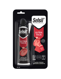 Adesivo Siliconico Verniciabile Ultra Tack Bianco Alta Resistenza 60 Ml Selsil