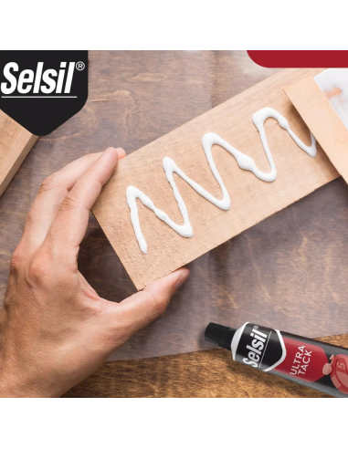 Adesivo Siliconico Verniciabile Ultra Tack Bianco Alta Resistenza 60 Ml Selsil