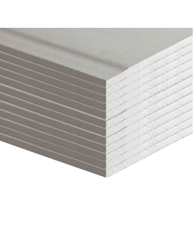 Lastra Cartongesso Siniat Pregyplac Plus BA10 120x200cm Spessore 9,5mm 12 pezzi