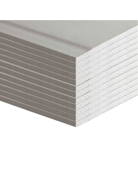 Lastra Cartongesso Siniat Pregyplac Plus BA10 120x200cm Spessore 9,5mm 12 pezzi