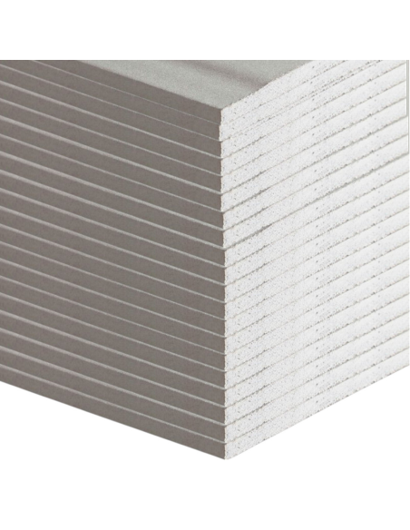 Lastra Cartongesso Siniat Pregyplac Plus BA10 120x200 cm Spessore 9,5 mm 24 pz