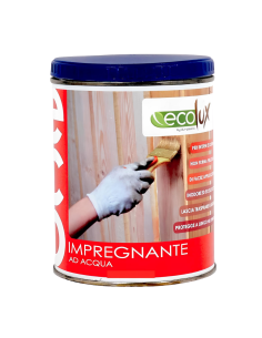 Impregnante Soluzione Acrilica Fondo Protettivo Legno Colore Mogano Ecolux
