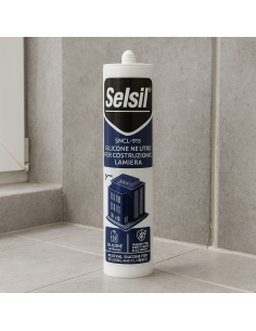Silicone Neutro Bianco Costruzioni Lamiera 310Ml Selsil Sigillante Resistente 2