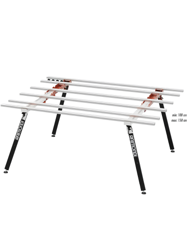 Banco Lavoro Larghezza Variabile 180 x 100/150 cm BM 180 PLUS Grandi Lastre