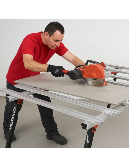 Banco Lavoro Larghezza Variabile 180 x 100/150 cm BM 180 PLUS Grandi Lastre