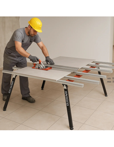 Banco Lavoro Larghezza Variabile 180 x 100/150 cm BM 180 PLUS Grandi Lastre