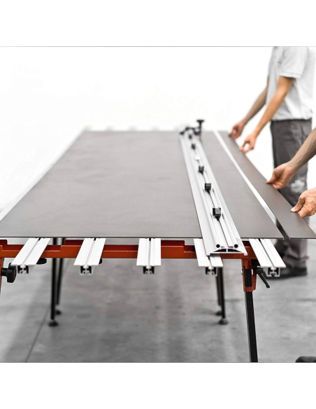 Banco Lavoro Larghezza Variabile 180 x 100/150 cm BM 180 PLUS Grandi Lastre