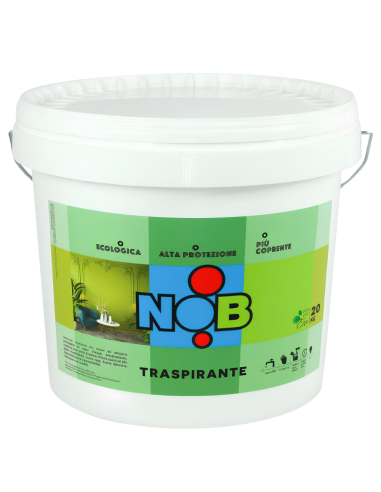 Idropittura Traspirante Ecologica Coprente Semilavabile Interni Bianca Nob