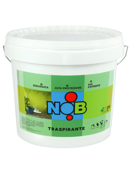 Idropittura Traspirante Ecologica Coprente Semilavabile Interni Bianca Nob