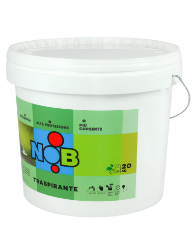 Idropittura Traspirante Ecologica Coprente Semilavabile Interni Bianca Nob