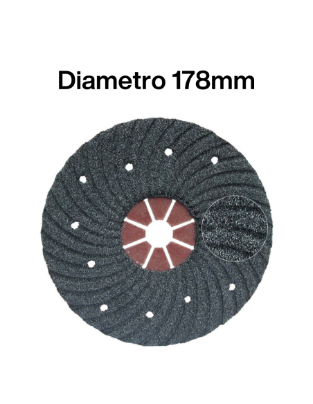 Disco Monofaccia Carburo Di  Silicio Diametro 178mm Grana 16gr. Levigatura