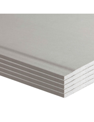 Lastra Cartongesso Rivestimenti 1200x2000 mm Spessore 9,5 mm Confezione 5 Pezzi