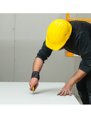 Lastra Cartongesso Rivestimenti 1200x2000 mm Spessore 9,5 mm Confezione 10 Pezzi