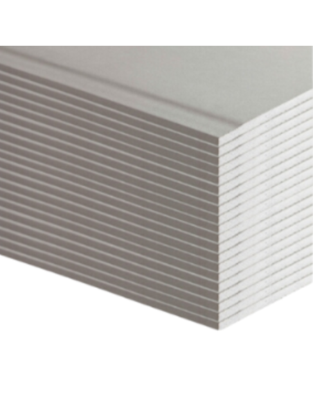 Lastra Cartongesso Rivestimenti 1200x2000 mm Spessore 9,5 mm Confezione 20 Pezzi
