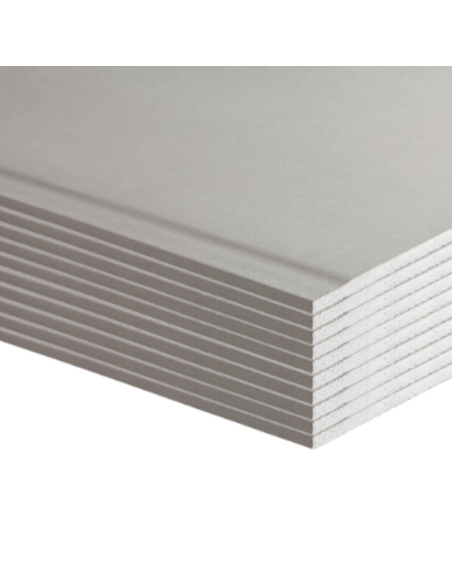 Lastra Cartongesso BA13 Dimensioni 1200 x 2000 mm Spessore 12.5 mm 10 Pezzi