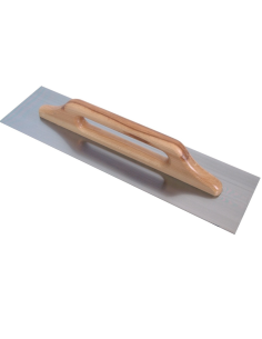 Frattone Acciaio Liscio Rettangolare 48x13cm Impugnatura Legno 10x10mm  