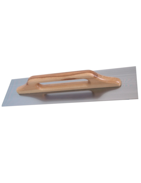 Frattone Acciaio Liscio Rettangolare 48x13cm Impugnatura Legno 10x10mm  